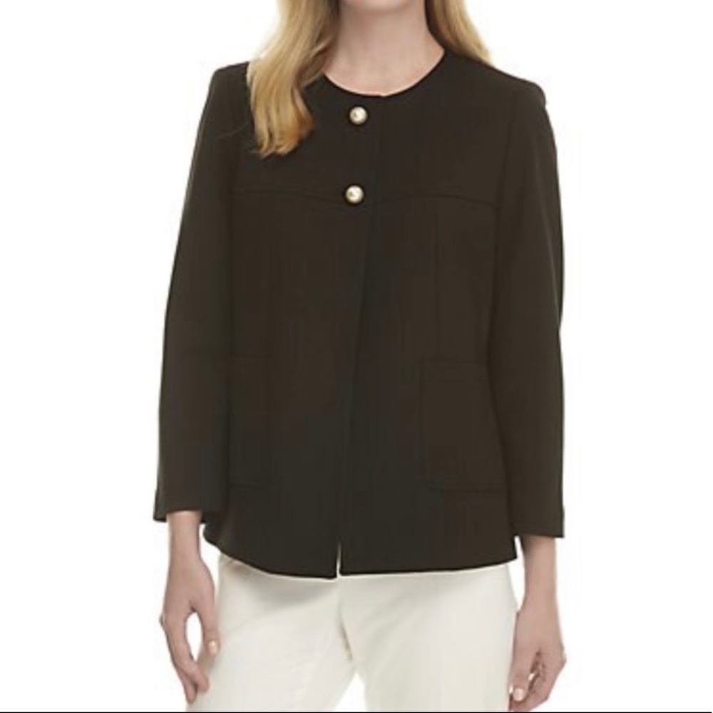 Nine West 2 pearl button pointe jacket blazer